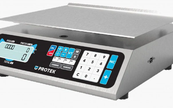Protek BPK-40-PRO Bascula Electronica Acero Inoxidable 40 Kg 4 Memorias