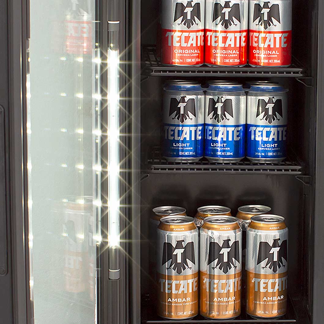 Frigobar Cervecero Imbera Con Capacidad De 24 Botellas Y Diseño Tecate Minimal CCV-24 - Imagen 4