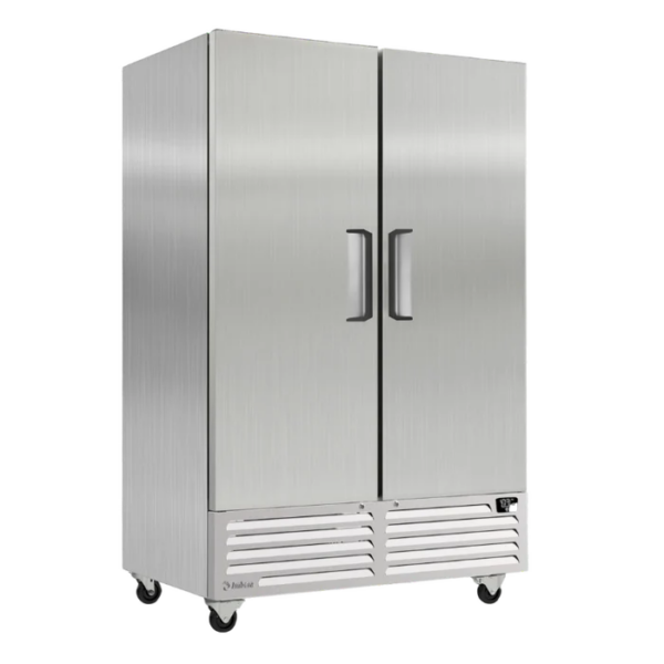 Imbera RIB49F-2 Congelador de 2 Puertas Sólidas Acero Inoxidable