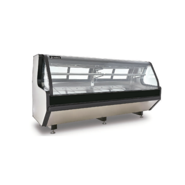 Imbera VMCA-250AI Vitrina Carnicera Acero Inoxidable con mosaico negro