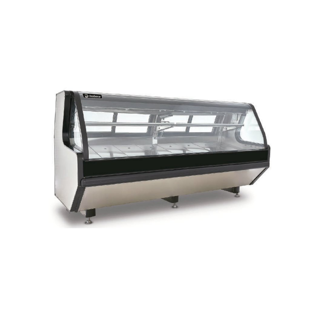 Imbera VMCA-250AI Vitrina Carnicera Acero Inoxidable con mosaico negro