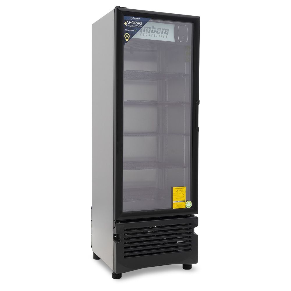 Imbera VR-12 Refrigerador Acero Inoxidable 1 Puerta de Cristal